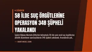 58 İlde Suç Örgütlerine Operasyon 348 Şüpheli Yakalandı