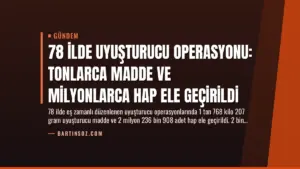 78 İlde Uyuşturucu Operasyonu: Tonlarca Madde ve Milyonlarca Hap Ele Geçirildi