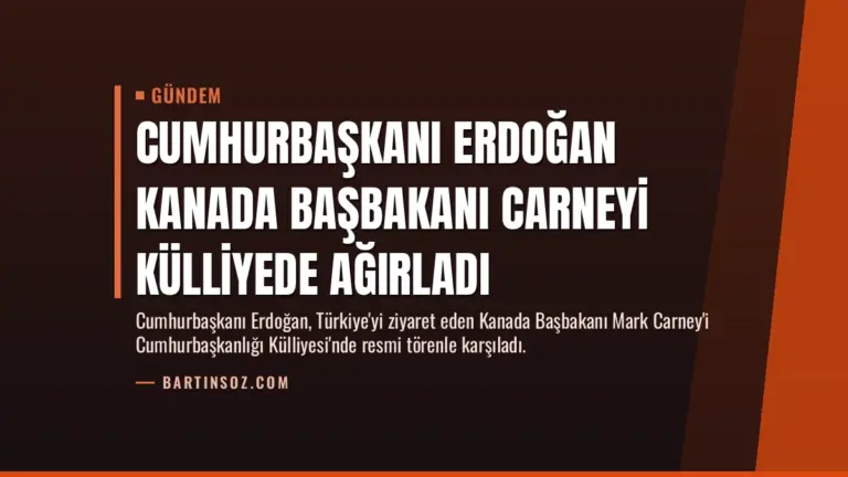 Cumhurbaşkanı Erdoğan Kanada Başbakanı Carneyi Külliyede Ağırladı