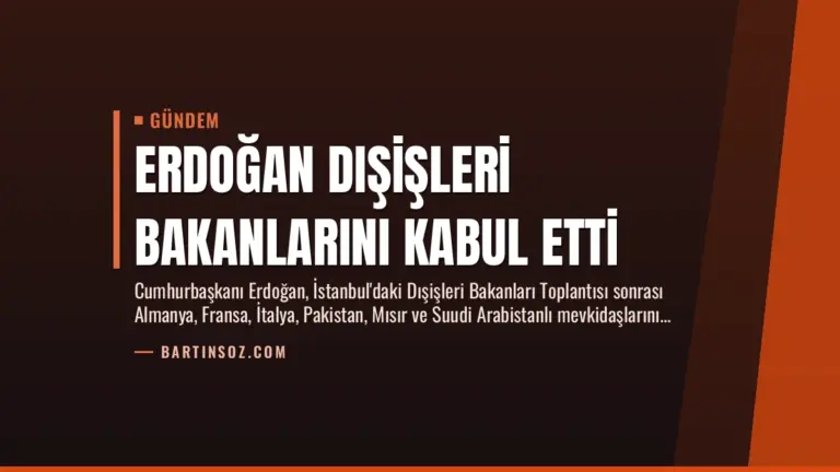 Erdoğan Dışişleri Bakanlarını Kabul Etti