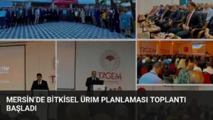 Mersin’de Bitkisel Ürım Planlaması Toplantı Başladı