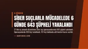 Siber Suçlarla Mücadelede 6 Günde 643 Şüpheli Yakalandı