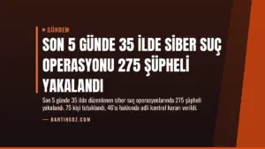 Son 5 Günde 35 İlde Siber Suç Operasyonu 275 Şüpheli Yakalandı