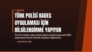 Türk Polisi KADES Uygulaması İçin Bilgilendirme Yapıyor