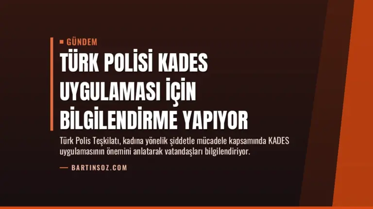 Türk Polisi KADES Uygulaması İçin Bilgilendirme Yapıyor