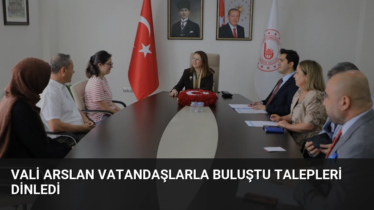 Vali Arslan Vatandaşlarla Buluştu Talepleri Dinledi